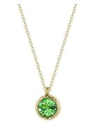 Bud To Rose Imperia Necklace Green/Gold Grön