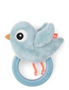 D By Deer Sensory Rattle W/Teether Birdee Blue Blå