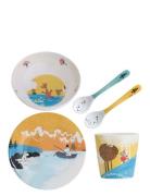 Moomin Summer Heavens, Giftset, 5 Pcs, Yellow Home Meal Time Dinner Se...