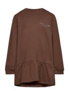 Copenhagen Colors Sweat Dress Brushed W. Ls Brun