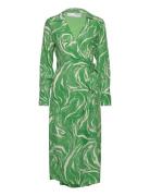 Selected Femme Slfsirine Ls Midi Wrap Dress B Grön