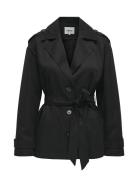 ONLY Onlline Short Trenchcoat Otw Svart