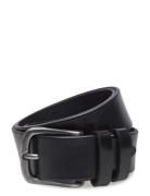 Portia 1924 Black Full Grain Leather Belt Svart