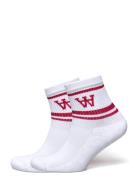 Wood Wood Kids Con 2-Pack Socks Röd