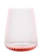 Ripple Tumbler Home Tableware Glass Drinking Glass Pink Anna Von Lipa