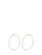 Pilgrim Raquel X-Large Recycled Hoop Earrings Guld