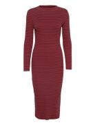 Vila Vibalu Crew Neck L/S Midi Dress - Multi/patterned