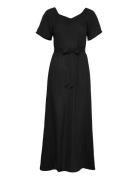 ONLY Onlalma Life Poly Bay Long Dress Solid Svart