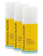 MOSS & NOOR After Workout Deodorant Clean Eucalyptus 3 Pack Nude