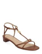 Lauren Ralph Lauren Fallon Nappa Leather Sandal Brun