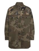 AllSaints Lily Camo Emb Dress Khaki Green