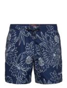 Superdry Printed 15" Swim Short Blå