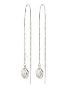 Pilgrim Jola Recycled Long Chain Earrings Silver