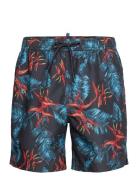 Superdry Hawaiian Print 17 Swim Short Marinblå