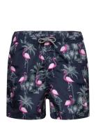 Jack & J S Jpstfiji Jjswim Aop Ss24 Ly Jnr Marinblå