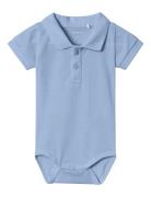 Name It Nbmhaddo Ss Polo Body Blå