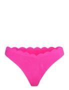 Hunkemöller Scallop Lurex High Leg R Rosa