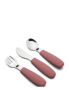 Jana Cutlery Set 3 Pack Home Meal Time Cutlery Pink Nuuroo