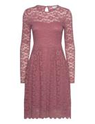 Vila Vikalila L/S Lace Dress - Noos Rosa