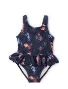 Filibabba Eva – Swimsuit 1-2 Years – Rainbow Reef Blå