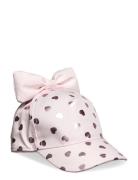 Lindex Cap Round Peak Big Bow Rosa