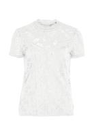 Vila Vistasia Lace S/S Top - Vit