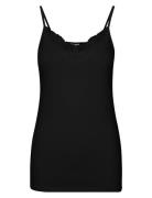 Vero Moda Vminge Lace Singlet Jrs Noos Svart