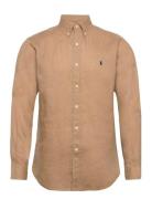 Polo Ralph Lauren Custom Fit Linen Shirt Beige