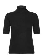 Davida Cashmere Turtleneck T-Shirt Svart