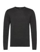 Jack & J S Jjeleo Knit Crew Neck Noos Svart