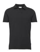 Lindbergh Stretch Polo Shirt S/S Svart