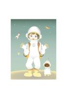 The Astronaut Home Kids Decor Posters & Frames Posters Multi/patterned...