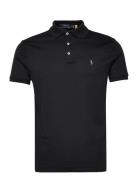 Polo Ralph Lauren Custom Slim Fit Soft Cotton Polo Shirt Svart