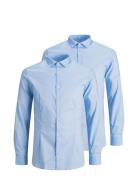 Jack & J S Jprblaparma Shirt L/S 2-Pack Blå