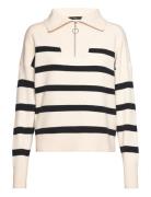 Vero Moda Vmsaba Stripe Ls Highneck Blouse Ga Noos Kräm