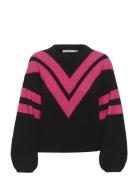 Gestuz Alphagz Ls Striped Pullover Svart