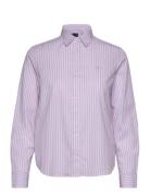 GANT Reg Broadcloth Striped Shirt Rosa