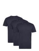 Selected Homme Slhaxel Ss O-Neck Tee W 3 Pack Noos Marinblå