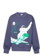 Lindex Sweatshirt Crewneck Sky Uni Blå