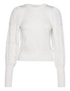 ONLY Onlmelita L/S O-Neck Pullover Knt Noos Vit