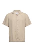 Selected Homme Slhrelax-Pastel-Linen Shirt Ss Resort W Beige