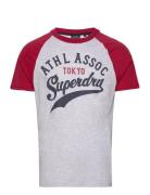 Superdry Vintage Home Run Raglan Tee Multi/patterned