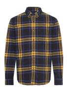 Timberland Ls Heavy Flannel Plaid Blå