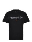 Abercrombie & Fitch Anf Mens Graphics Svart