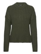 Soaked In Luxury Slfranna Rib Pullover Grön