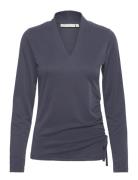 InWear Grayseniw Wrap Top Marinblå