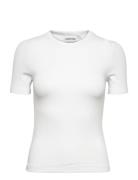 Calvin Klein Modal Rib Crew Neck Tee Vit