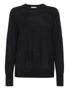 Calvin Klein Extra Fine Wool Crew Neck Svart