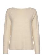 Tom Tailor Knit Patched Boatneck Beige