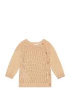 Lil'Atelier Nbfnina Ls Wrap Knit Lil Beige